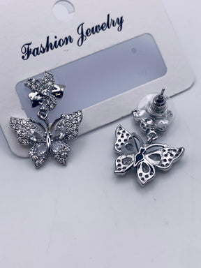 Butterfly Tops Set With Zirconia