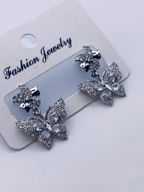 Butterfly Tops Set With Zirconia